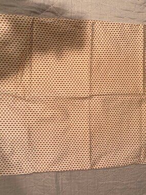 Threshold Gold Diamond Pillow case- black dot stain